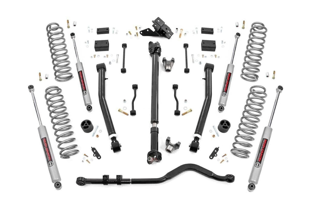 3.5 Inch Lift Kit | Adj Lower | FR D/S | Jeep Wrangler JL 4WD (2018-2023) by Rough Country