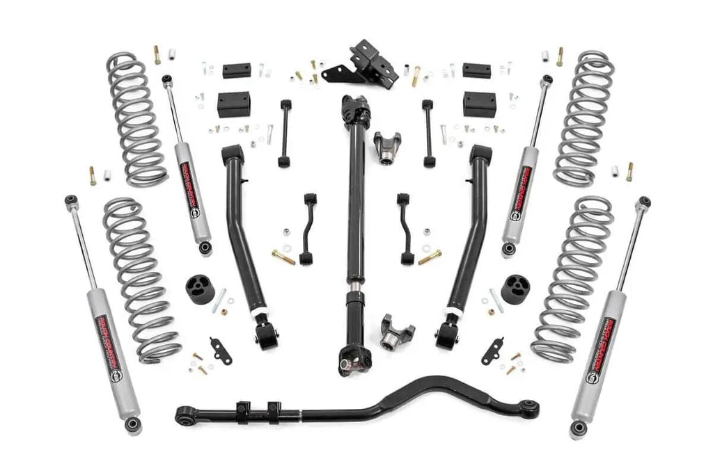 3.5 Inch Lift Kit | Adj Lower | FR D/S | Jeep Wrangler JL 4WD (2018-2023) by Rough Country