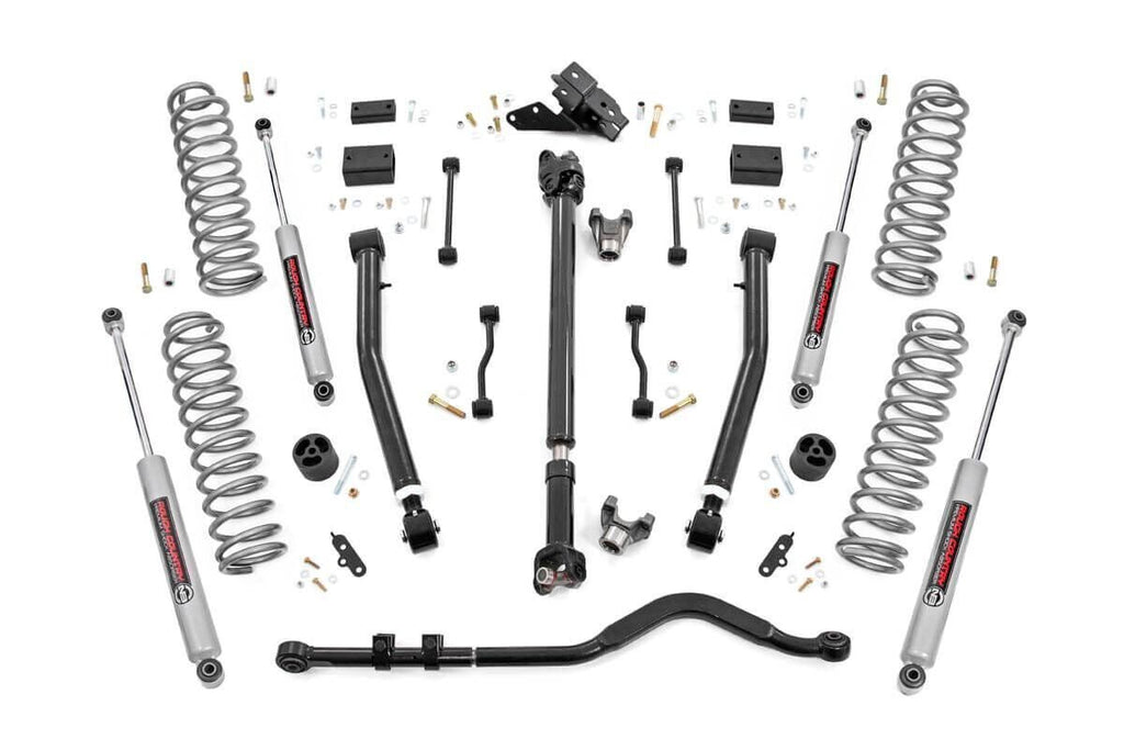 3.5 Inch Lift Kit | Adj Lower | FR D/S | Jeep Wrangler JL 4WD (2018-2023) by Rough Country