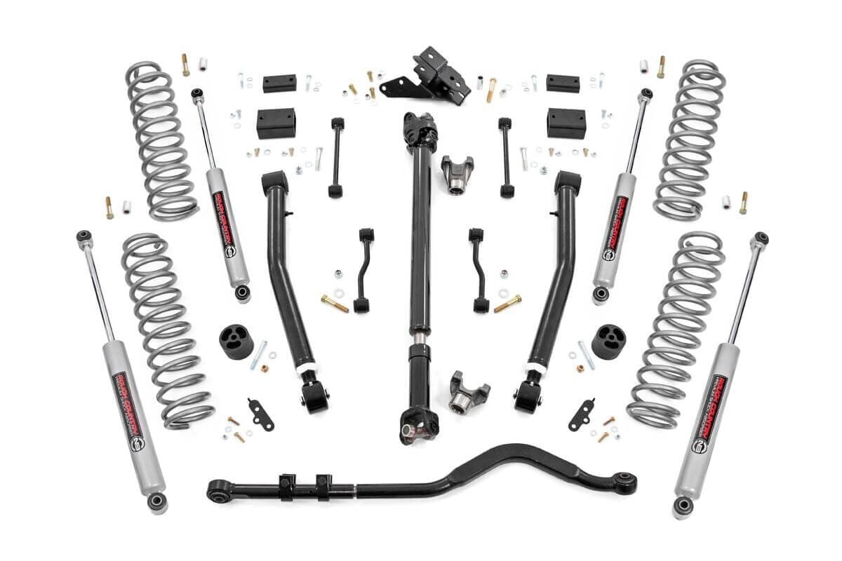 3.5 Inch Lift Kit | Adj Lower | FR D/S | Jeep Wrangler JL 4WD (2018-2023) by Rough Country