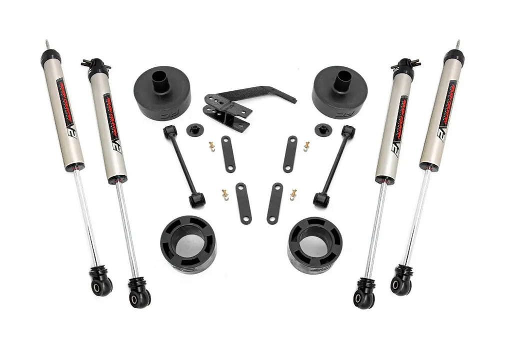 2.5 Inch Lift Kit | Spacers | V2 | Jeep Wrangler JK/Wrangler Unlimited (07-18) by Rough Country