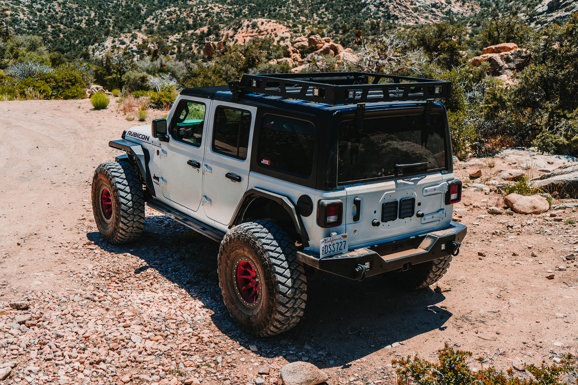 Full Width Rear Bumper W/ Tire Carrier Mount by Body Armor 4x4