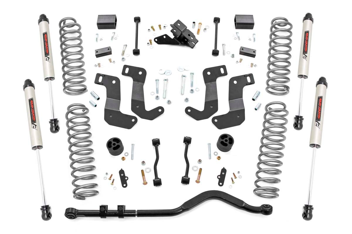 3.5 Inch Lift Kit | C/A Drop | Stage 1 | V2 | Jeep Wrangler Unlimited (18-23) by Rough Country
