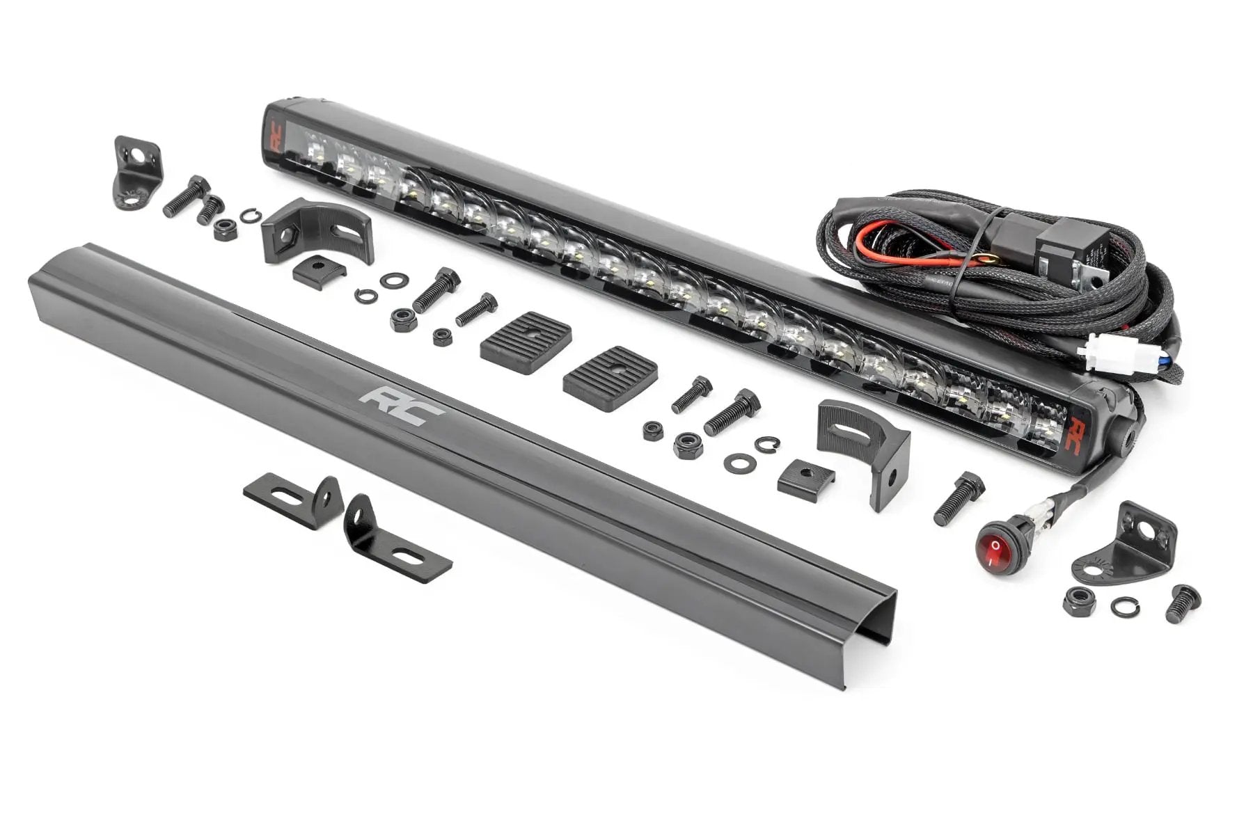 LED Light Kit | Bumper Mount | 20" Spectrum Single Row | Ford Ranger (19-23) by Rough Country