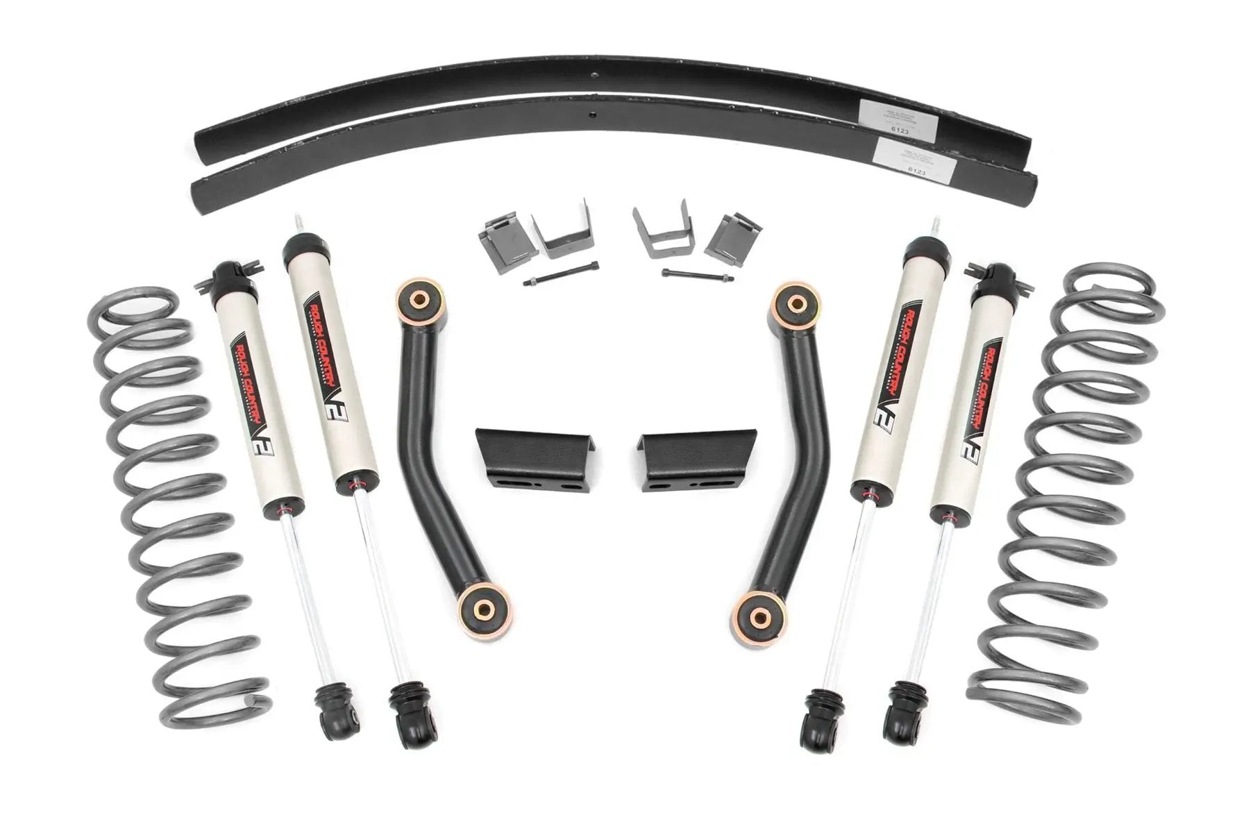 3 Inch Lift Kit | SII | RR AAL | V2 Shocks | Jeep Cherokee XJ 2WD/4WD (84-01) by Rough Country
