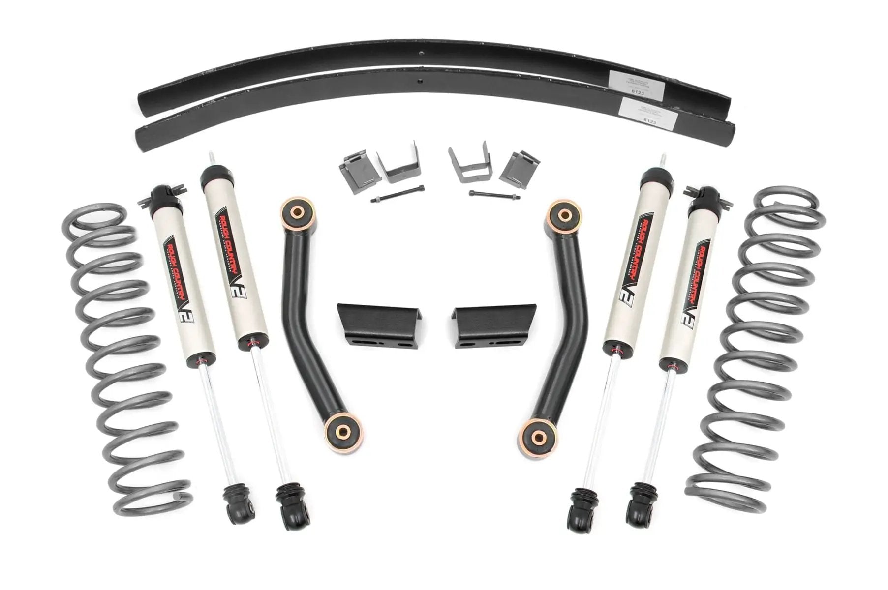 3 Inch Lift Kit | SII | RR AAL | V2 Shocks | Jeep Cherokee XJ 2WD/4WD (84-01) by Rough Country