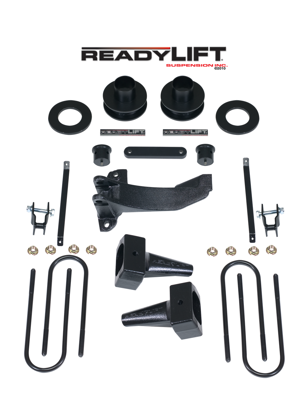 2005-07 FORD F250/F350/F450 2.5'' SST Lift Kit with 5'' Blocks-2 pc Drive Shaft by ReadyLift