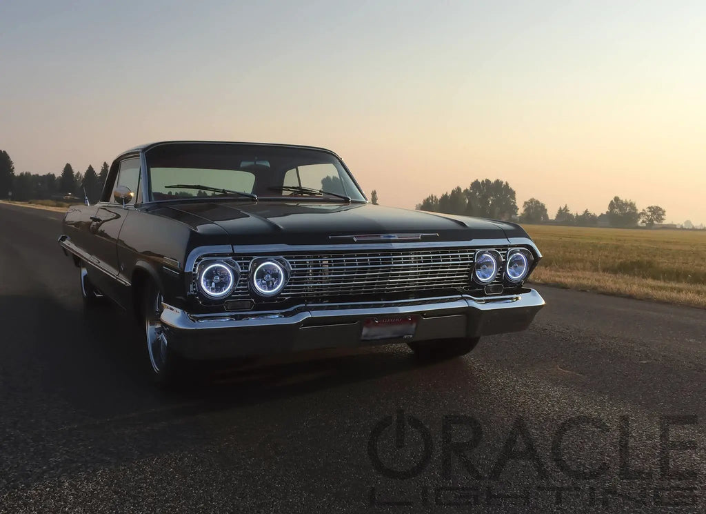 ORACLE Lighting Pre-Installed Lights 5.75 IN. Sealed Beam - White Halo by Oracle Lighting