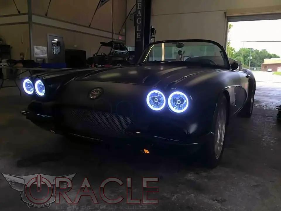 ORACLE Lighting Pre-Installed Lights 5.75 IN. Sealed Beam - White Halo by Oracle Lighting