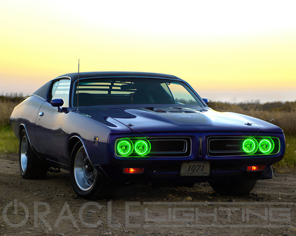 ORACLE Lighting Pre-Installed Lights 5.75 IN. Sealed Beam - Green Halo by Oracle Lighting