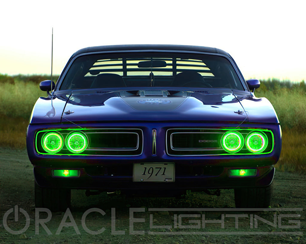 ORACLE Lighting Pre-Installed Lights 5.75 IN. Sealed Beam - Green Halo by Oracle Lighting