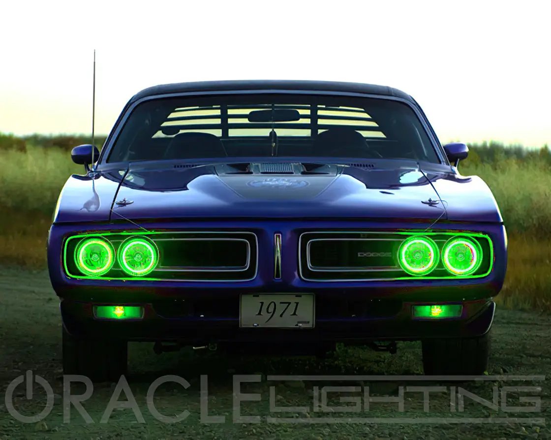 ORACLE Lighting Pre-Installed Lights 5.75 IN. Sealed Beam - Green Halo by Oracle Lighting