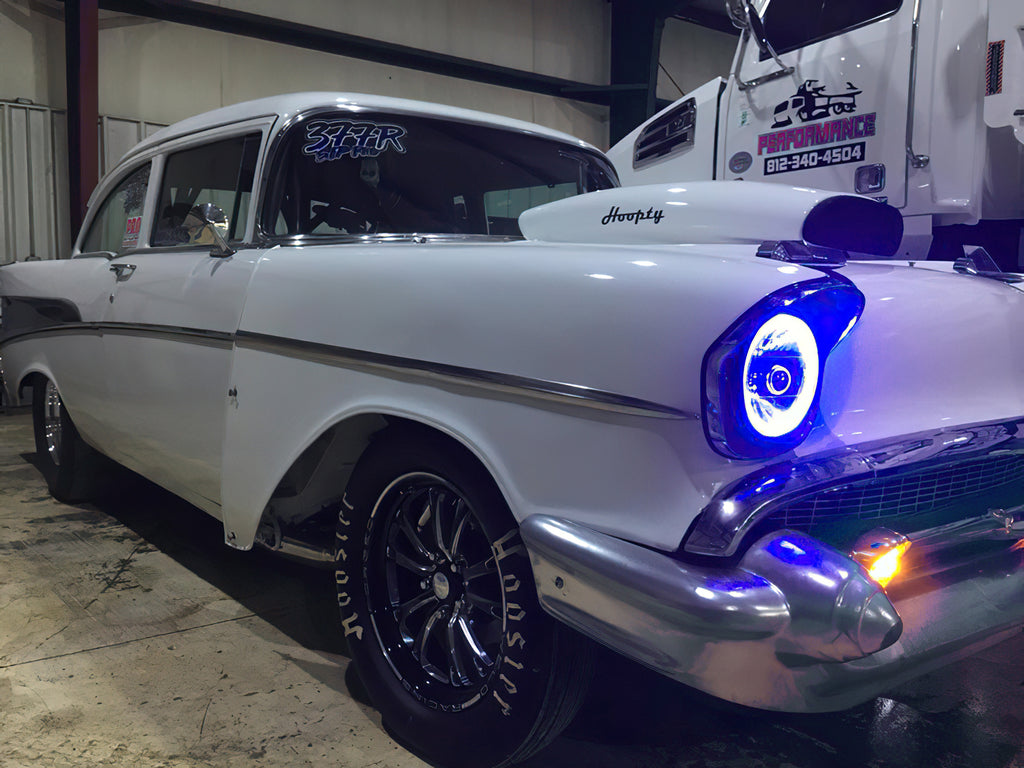 Pre-Installed Lights 7 IN. Sealed Beam - Blue Halo by Oracle Lighting