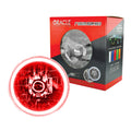 Pre-Installed Lights 7 IN. Sealed Beam - Red Halo by Oracle Lighting