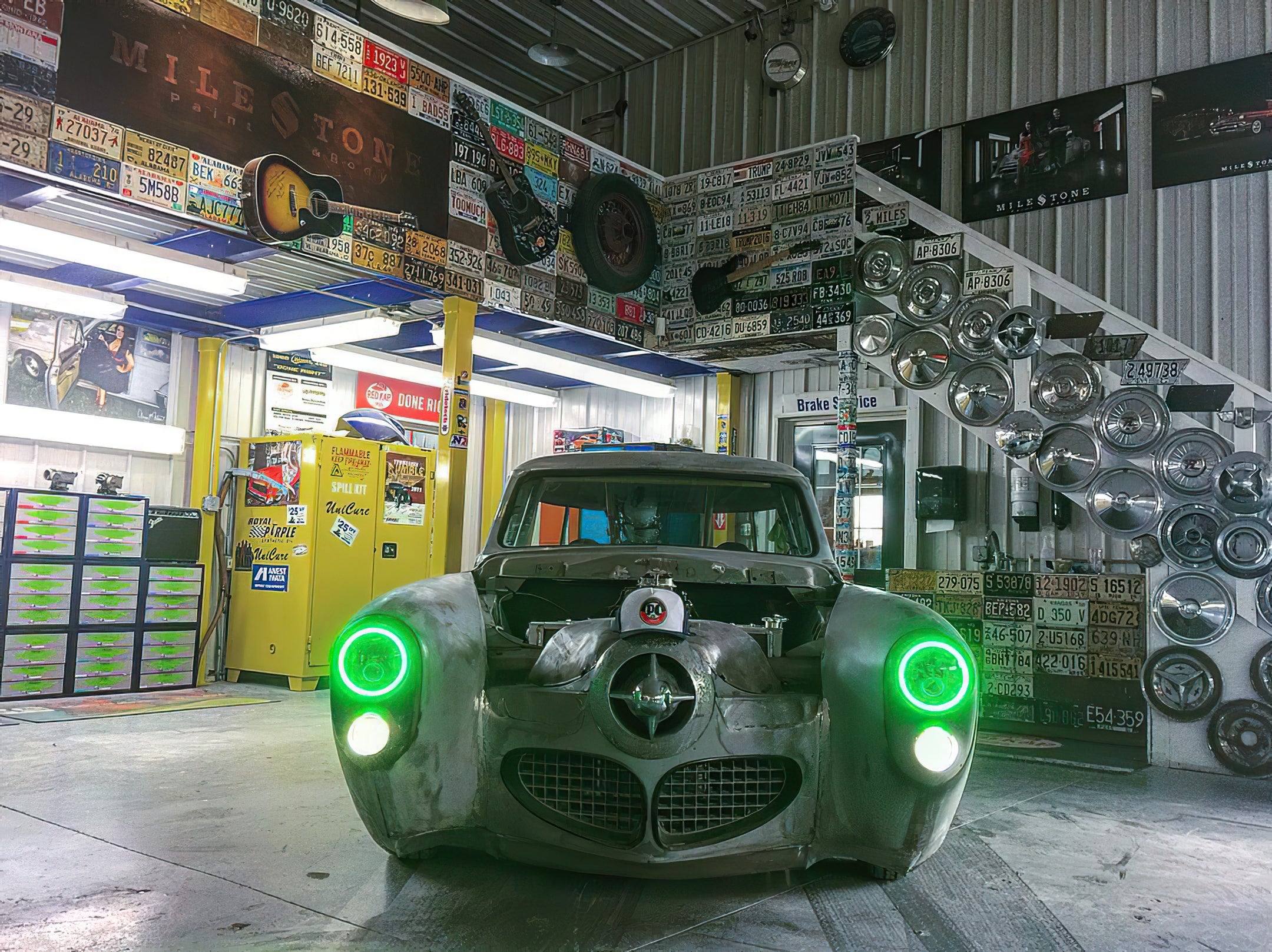 Pre-Installed Lights 7 IN. Sealed Beam - Red Halo by Oracle Lighting