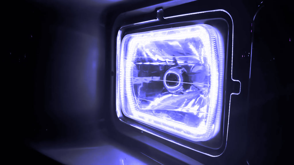 ORACLE Lighting Pre-Installed Lights 7x6 IN. Sealed Beam - White Halo by Oracle Lighting