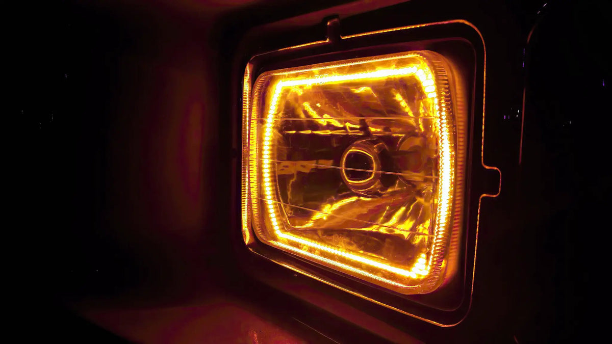 Pre-Installed Lights 7x6 IN. Sealed Beam - ColorSHIFT(r) Halo by Oracle Lighting