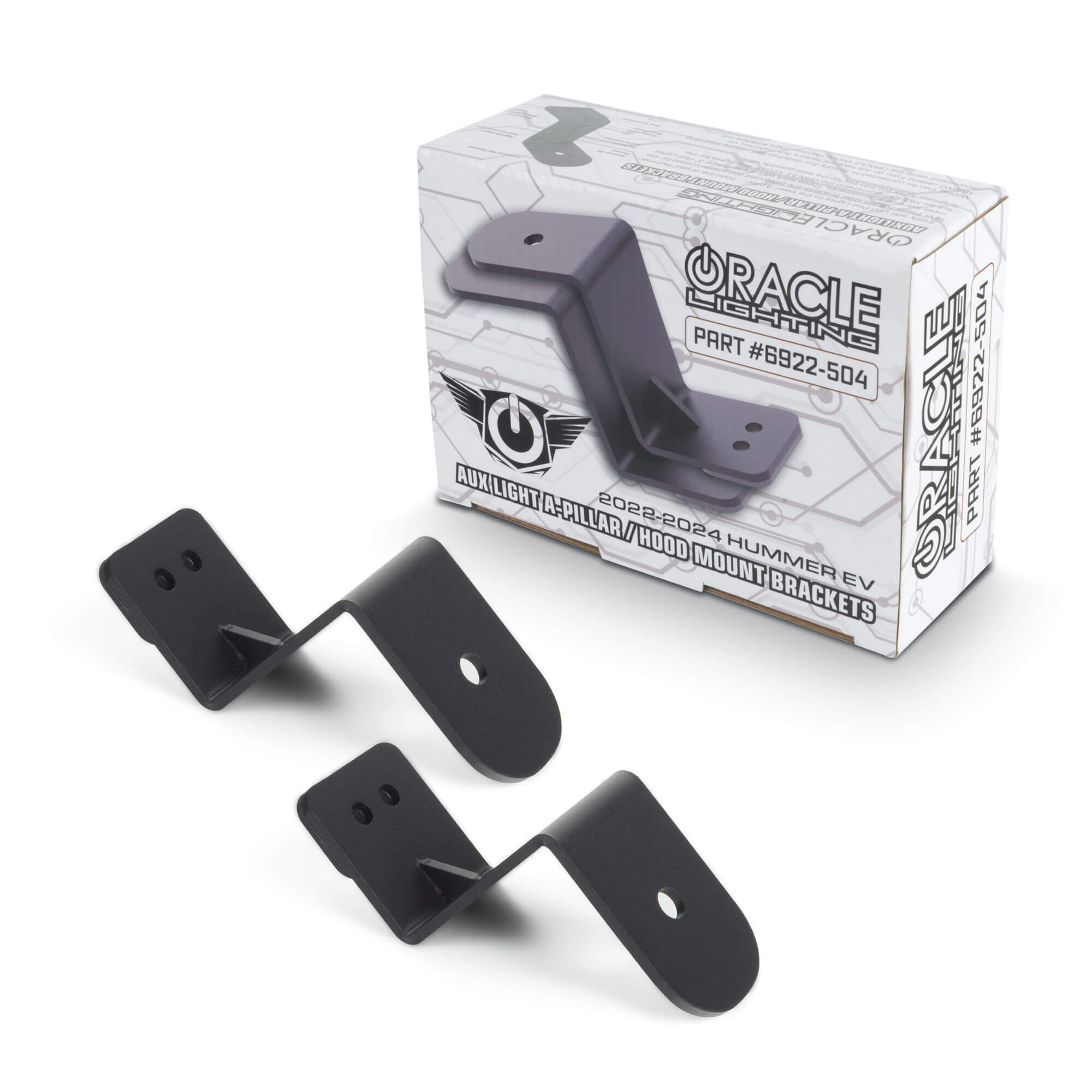 ORACLE Lighting 2022-2024 Hummer EV Aux Light A-Pillar/ Hood Mount Brackets by Oracle Lighting