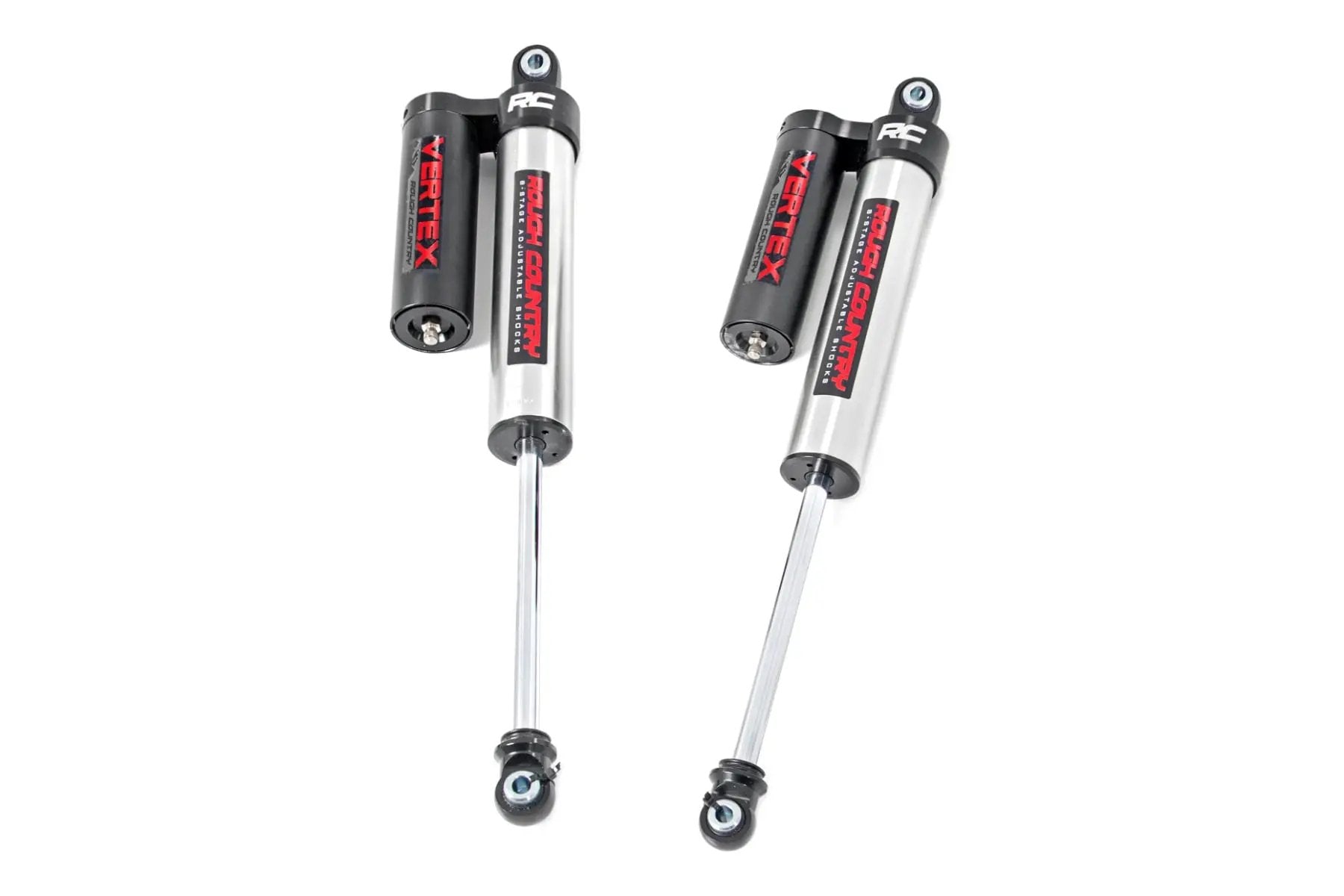 Vertex 2.5 Reservoir Rear Shocks | 5-7.5" | Ford F-150 2WD (2014-2021) by Rough Country