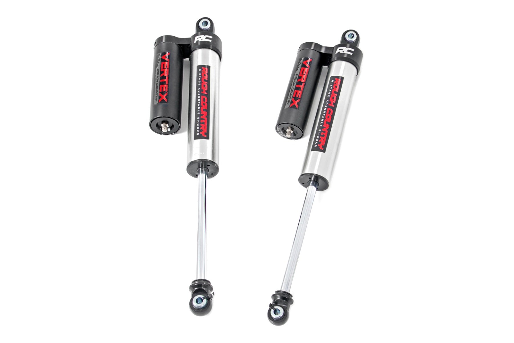 Vertex 2.5 Reservoir Rear Shocks | 4-6.5" | Ford F-150 4WD (2009-2026) by Rough Country
