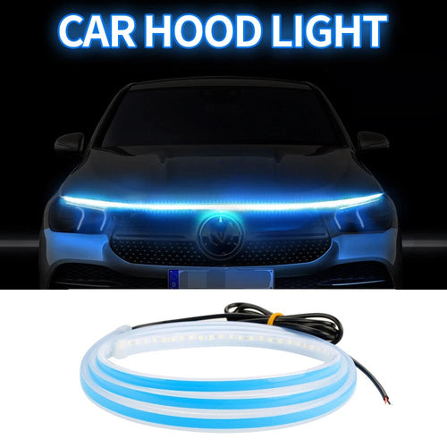 180cm 12V Car Front Hood LED Daytime Running Decorative Flexible Light Strip Waterproof IP68 for Cars Trucks SUVs by Nino Auto Repair