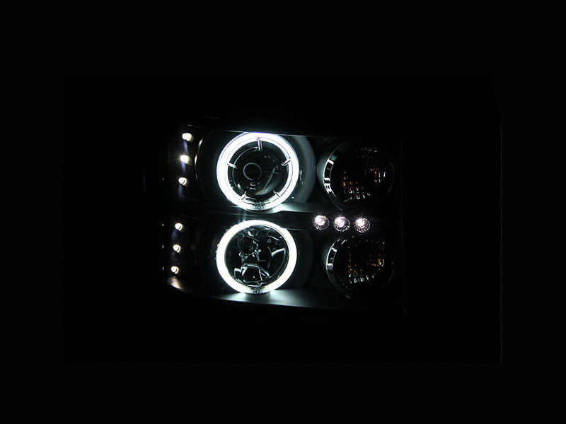 Projector Headlight Set w/Halo by ANZO USA