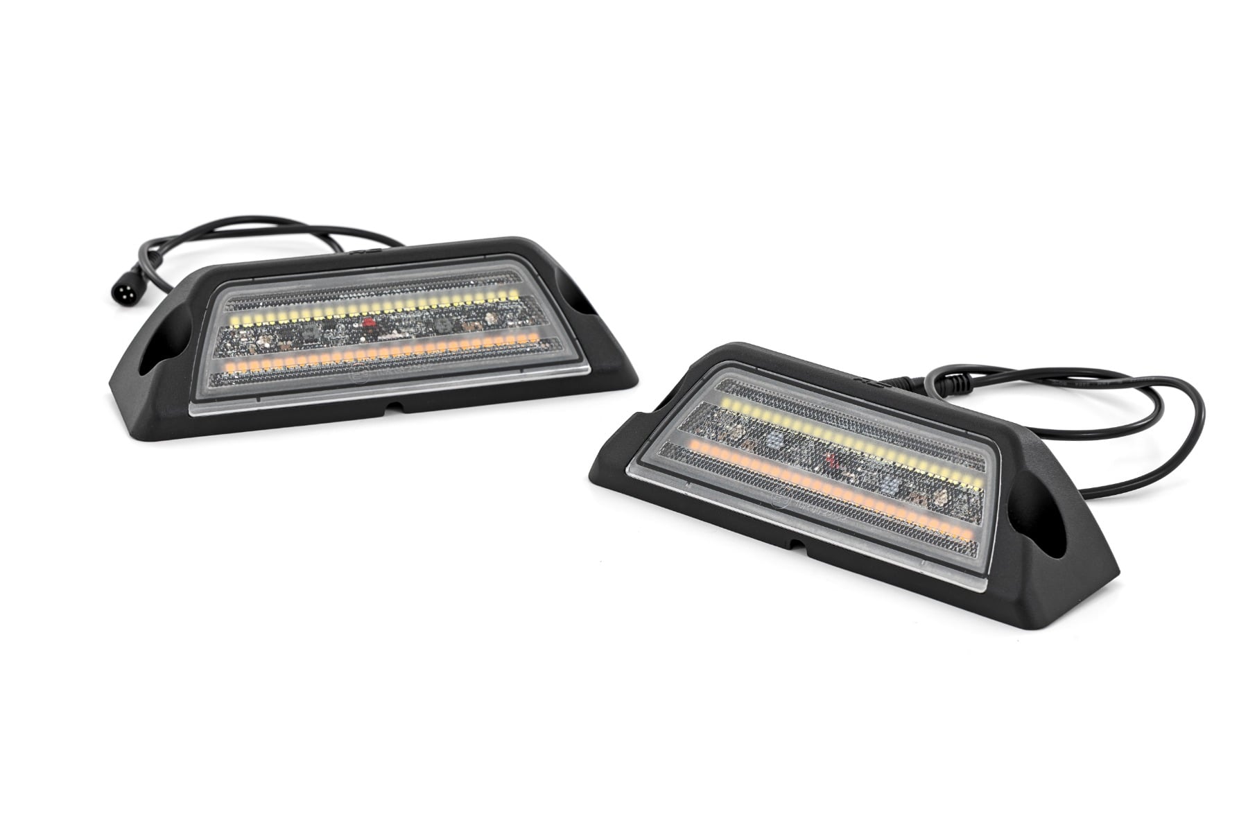6 Inch LED Angled Light Pods | White/Amber | Pair by Rough Country