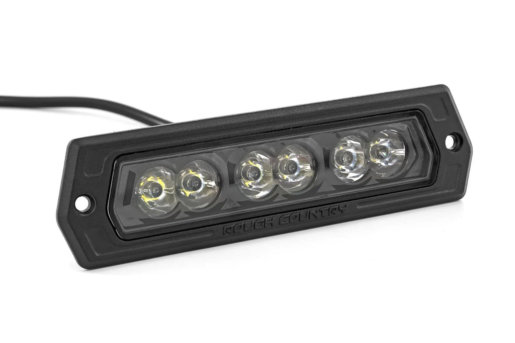 6 Inch Black Series LED Lights | Flush Mount | Pair by Rough Country