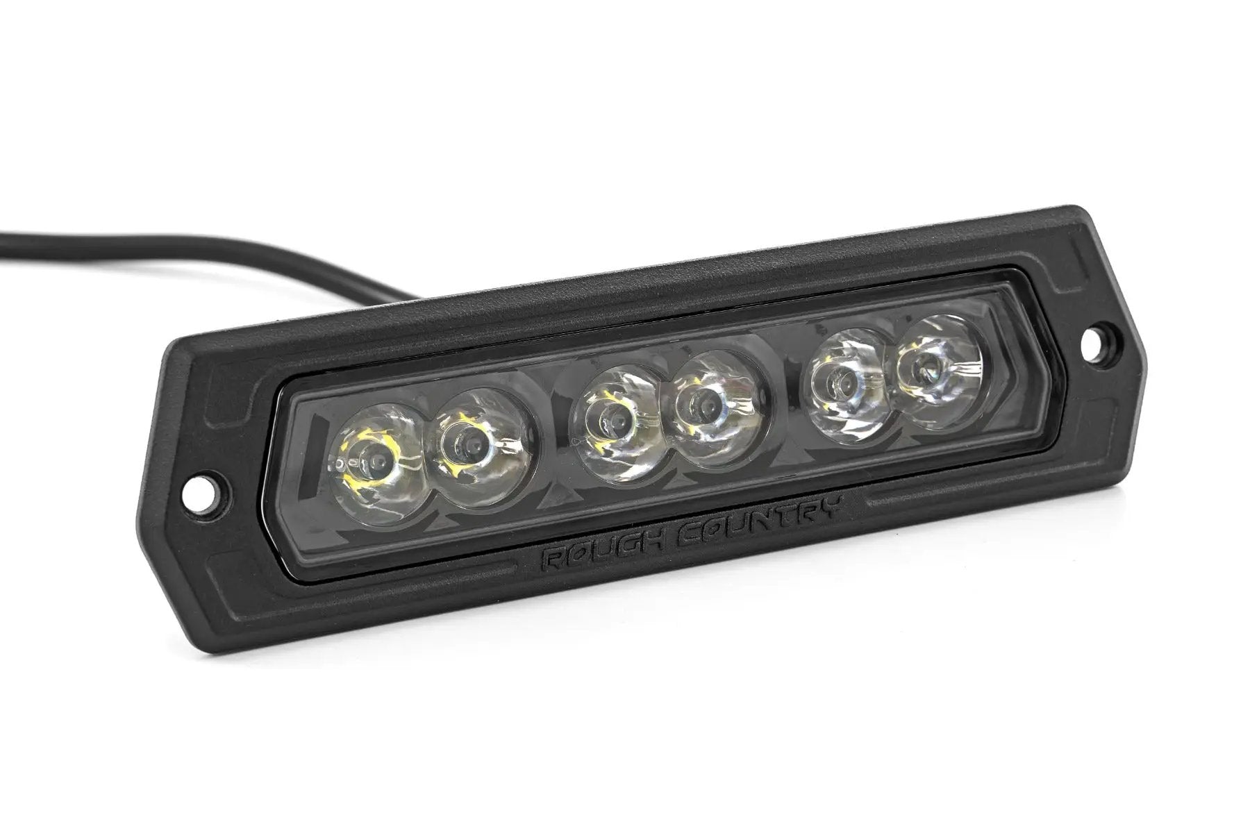 6 Inch Black Series LED Lights | Flush Mount | Pair by Rough Country