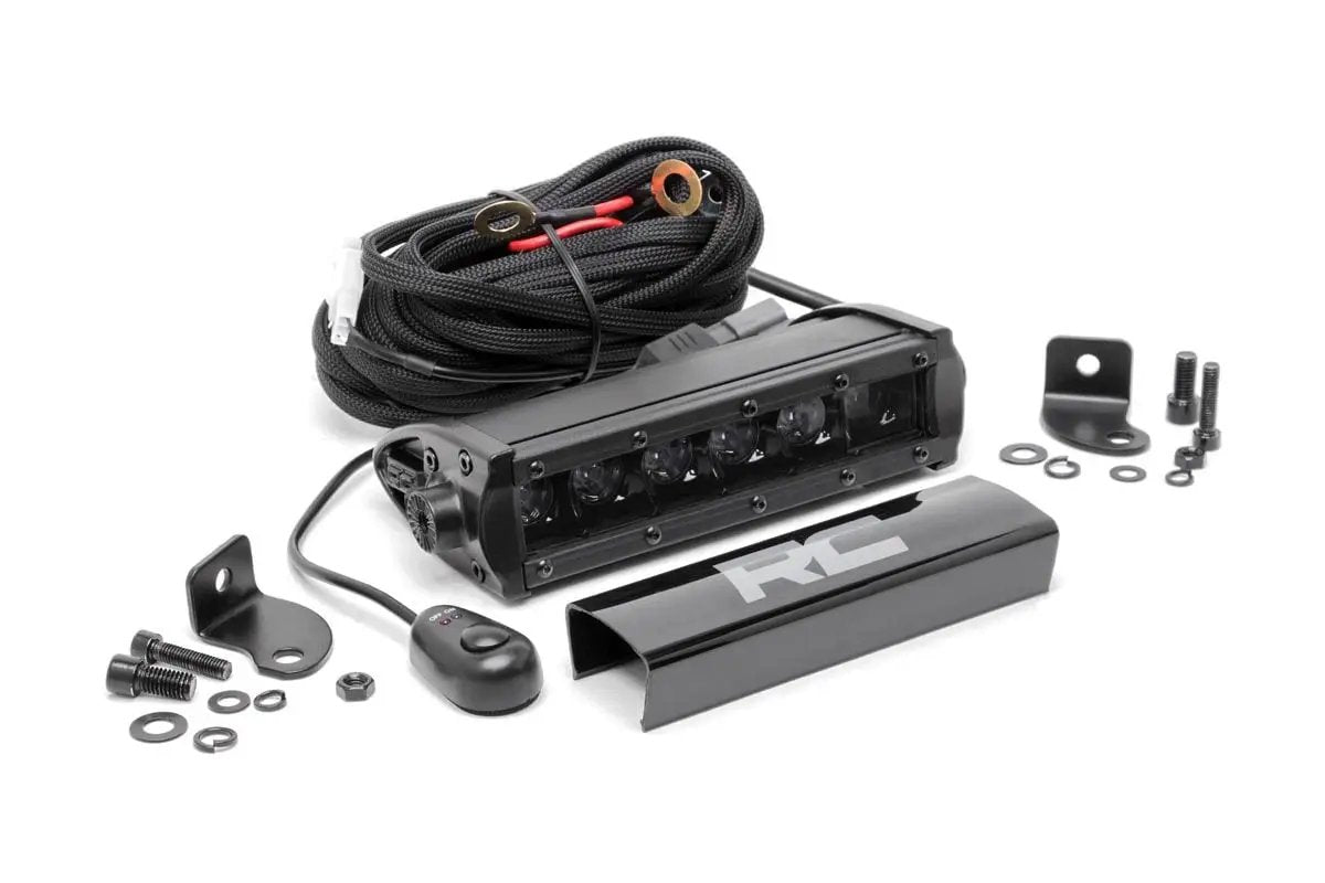 6 Inch Black Series LED Light Bar | Single Row by Rough Country