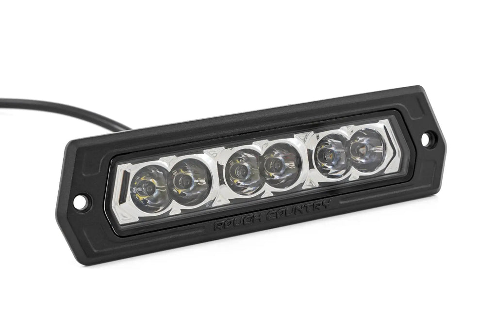 6 Inch Chrome Series LED Lights | Flush Mount | Pair by Rough Country