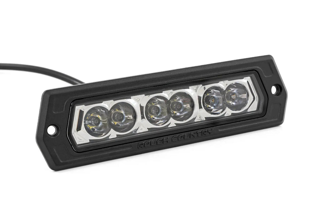 6 Inch Chrome Series LED Lights | Flush Mount | Pair by Rough Country