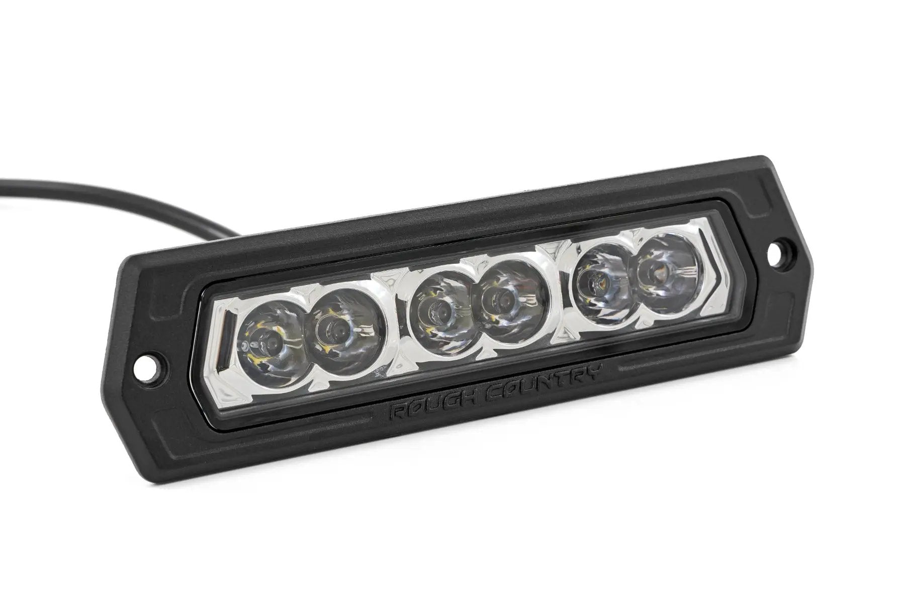 6 Inch Chrome Series LED Lights | Flush Mount | Pair by Rough Country
