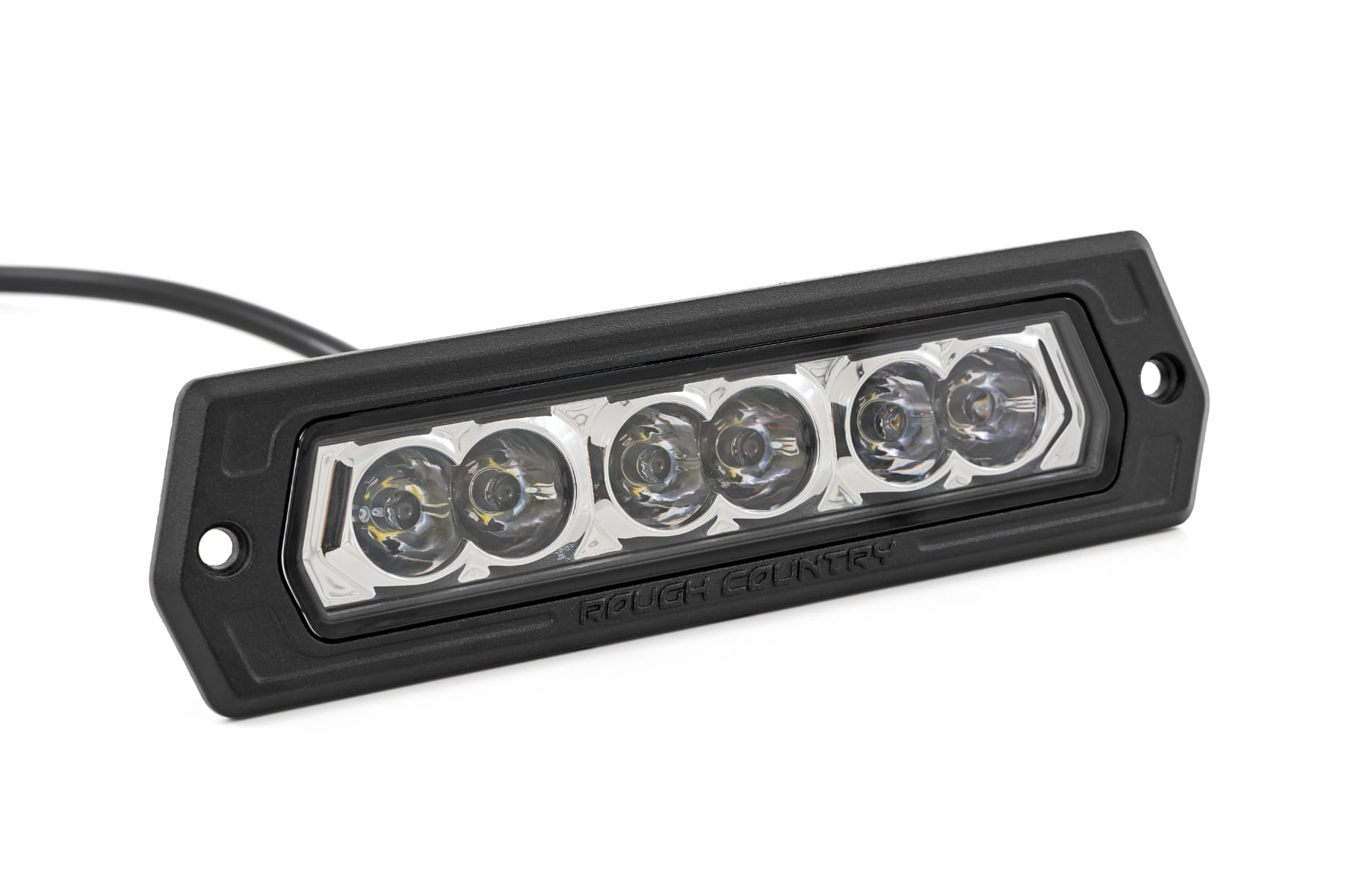 6 Inch Chrome Series LED Lights | Flush Mount | Pair by Rough Country
