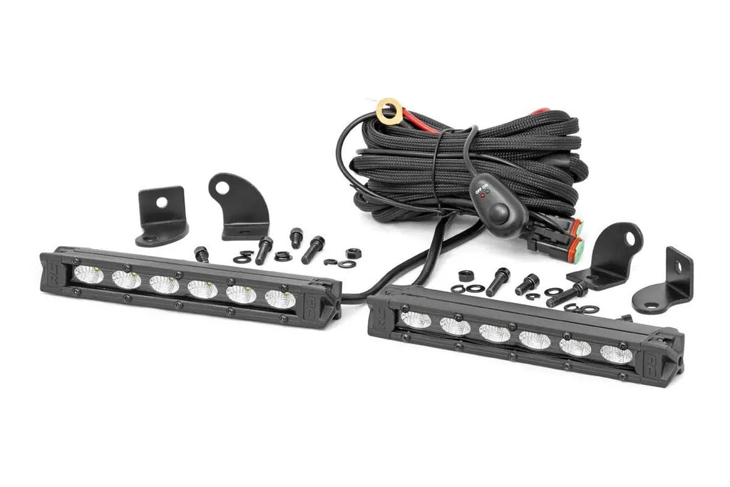 6 Inch Black Series LED Light Bar | Slim Line | Pair by Rough Country