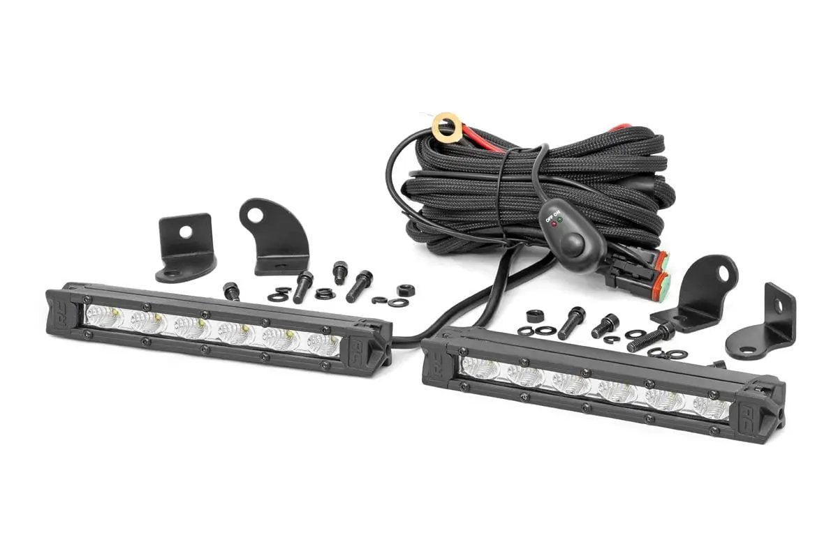 6 Inch Chrome Series LED Light Bar| Slim Line | Pair by Rough Country