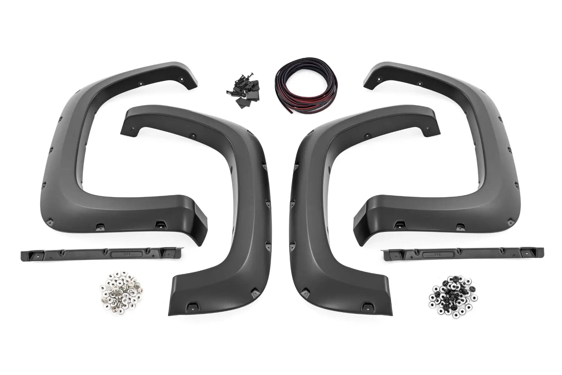 Pocket Fender Flares | GBA Black | Chevy Silverado 2500 HD/3500 HD (20-26) by Rough Country