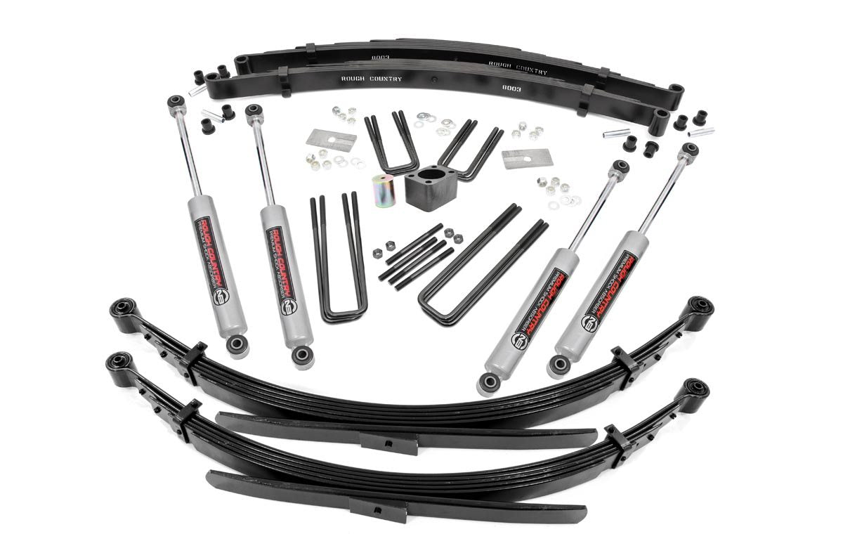 4 Inch Lift Kit | Rear Springs | Dodge W200 Truck/W300 Truck 4WD (1978-1980) by Rough Country