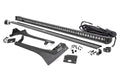 LED Light Kit | Windshield | 50" BLK Single Row | WHT DRL | Jeep Gladiator JT/Wrangler JL (18-26) by Rough Country