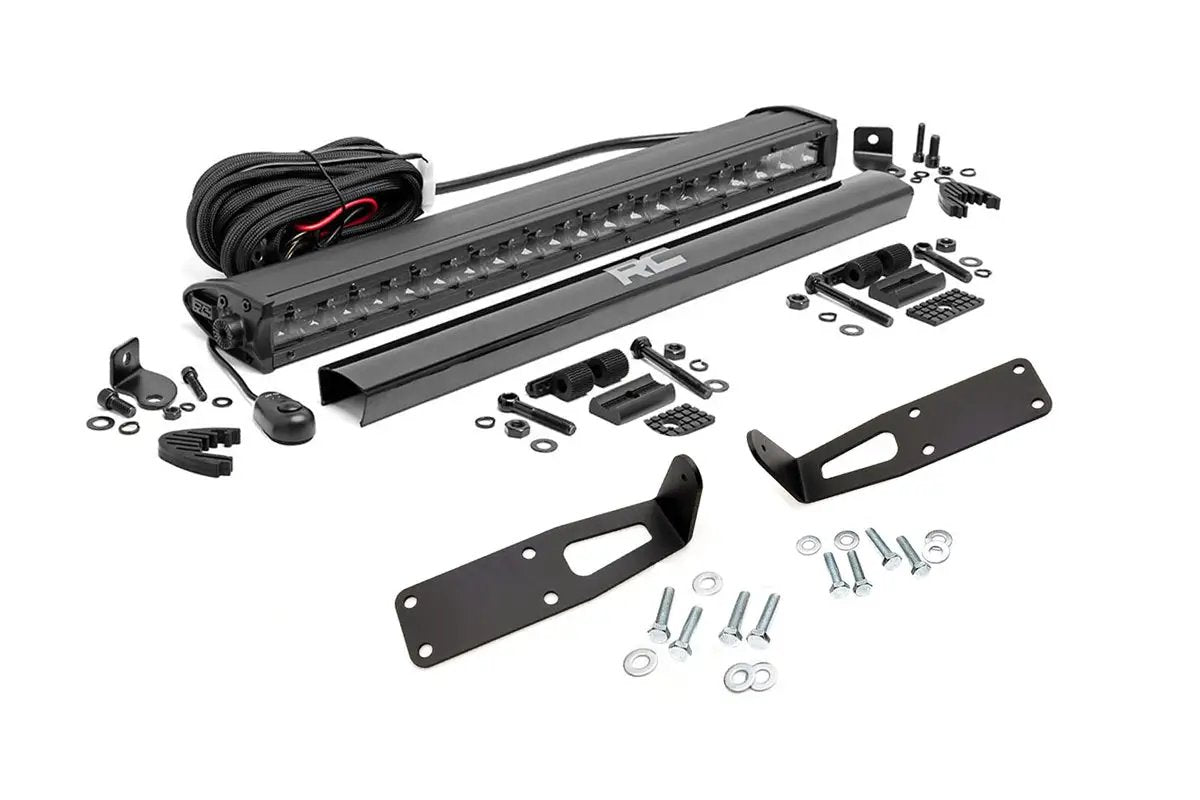 LED Light Kit | Bumper Mount | 20" Black Single Row | Ram 2500 (03-18)/3500 (03-18) 
