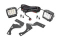 LED Light Kit | Ditch Mount | 3" Chrome Wide Angle Pair by Rough Country