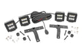 Quad LED Light Kit | Cowl Mount | 2" Black Pairs | Spot | Jeep Gladiator JT/Wrangler JL (18-26) by Rough Country