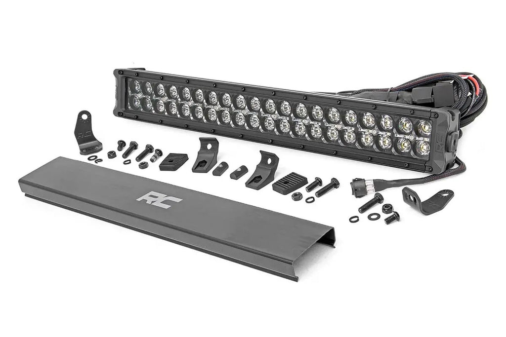 20 Inch Black Series LED Light Bar | Dual Row | Cool White DRL by Rough Country