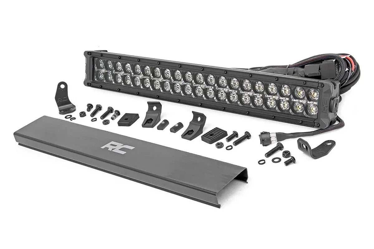 20 Inch Black Series LED Light Bar | Dual Row | Cool White DRL by Rough Country