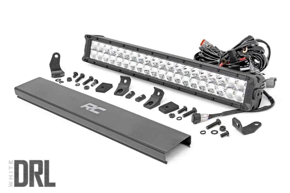 20 Inch Chrome Series LED Light Bar | Dual Row | Cool White DRL by Rough Country