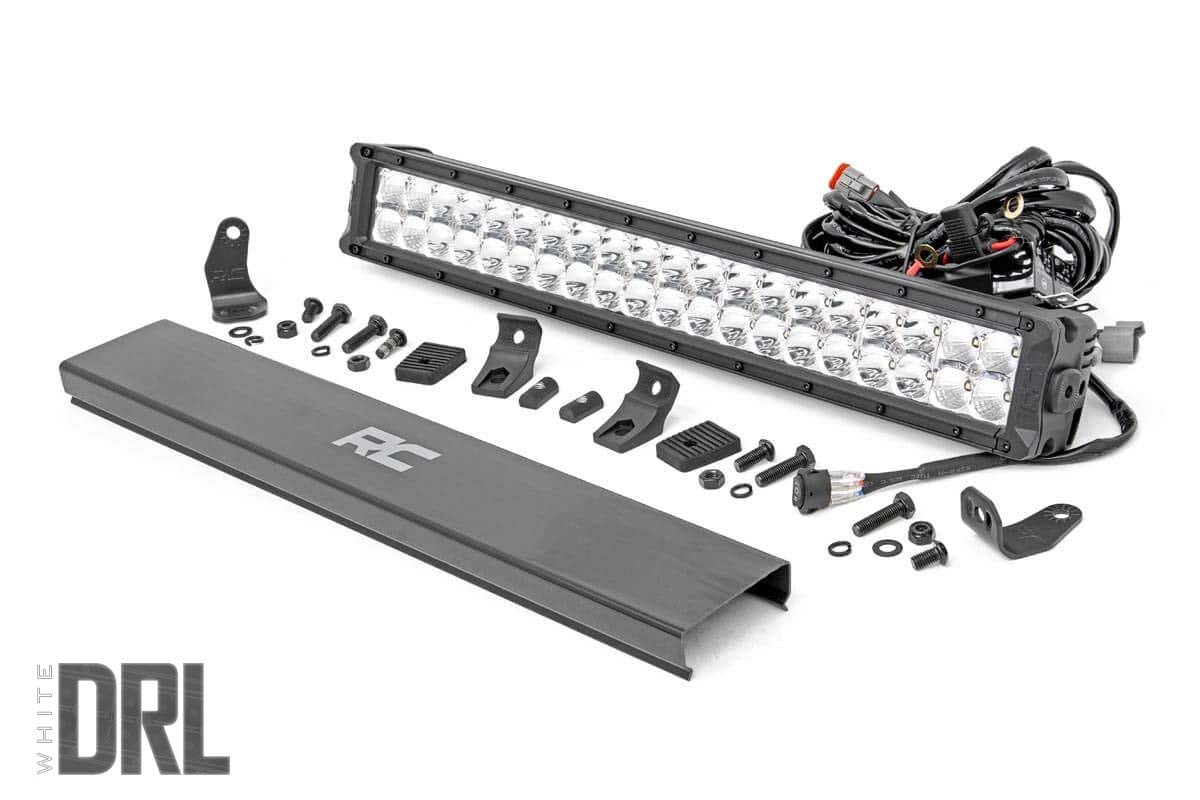 20 Inch Chrome Series LED Light Bar | Dual Row | Cool White DRL by Rough Country