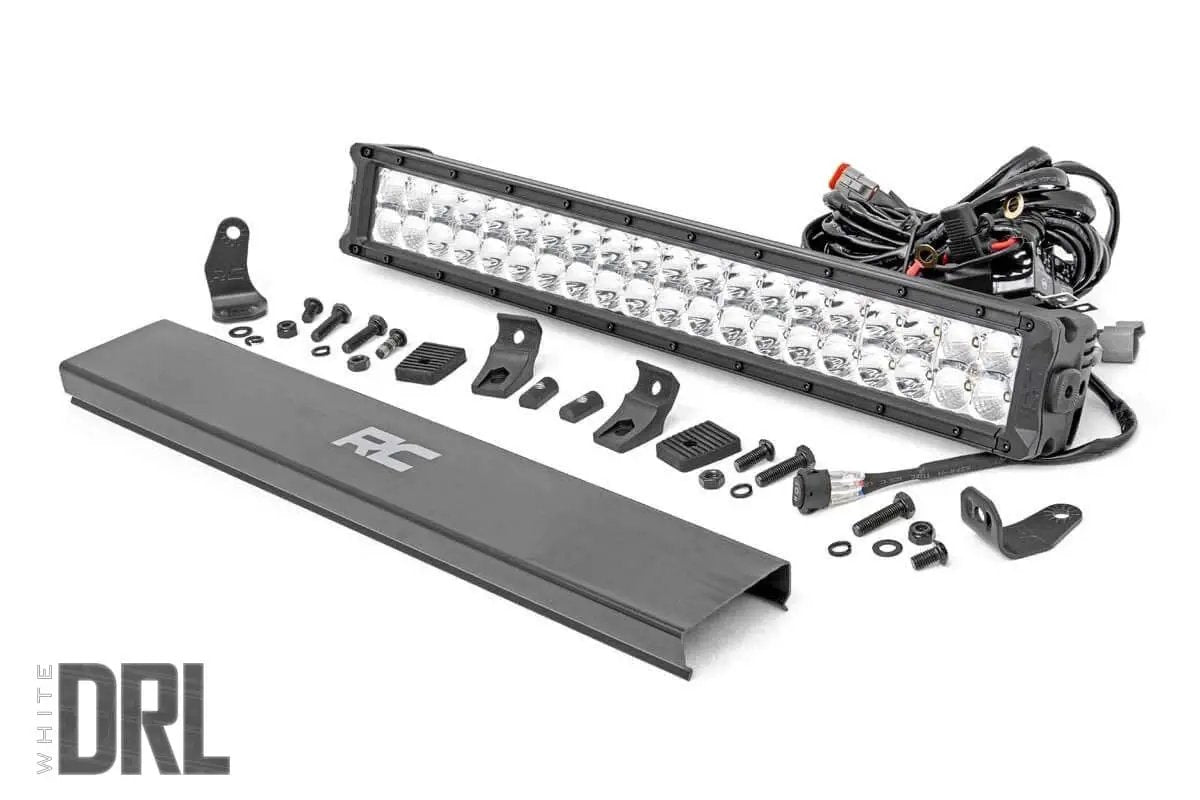 20 Inch Chrome Series LED Light Bar | Dual Row | Cool White DRL by Rough Country