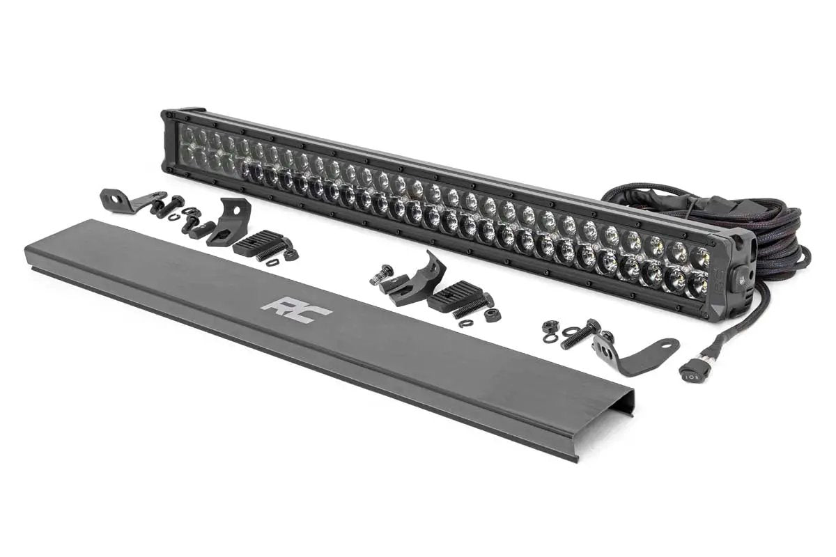 30 Inch Black Series LED Light Bar | Dual Row | Cool White DRL by Rough Country