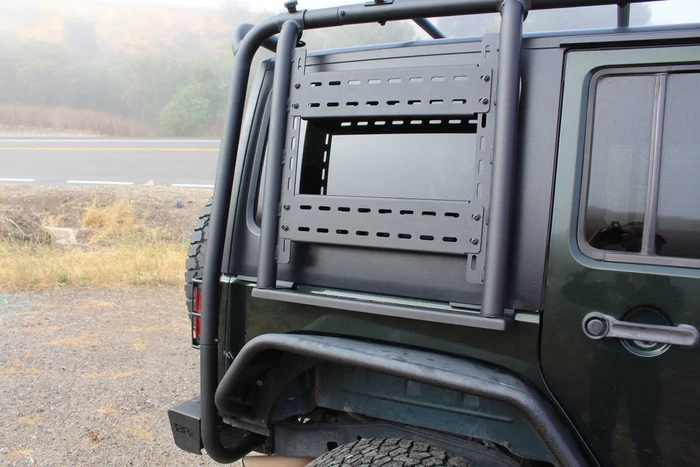 2007-2018 Jeep Wrangler Jk 2/4 Door Cargo Roof Rack Accessory Mount by Body Armor 4x4