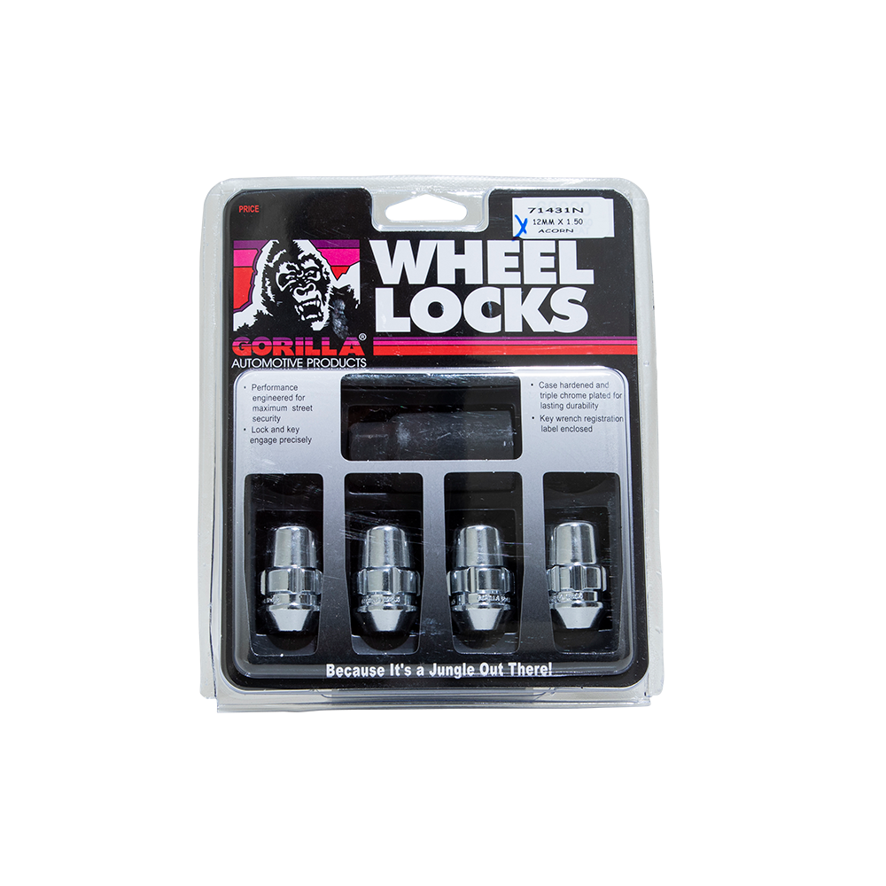 GOR LOCK ACORN 12-1.50 CHR 3/4" HEX CLM by Gorilla Automotive